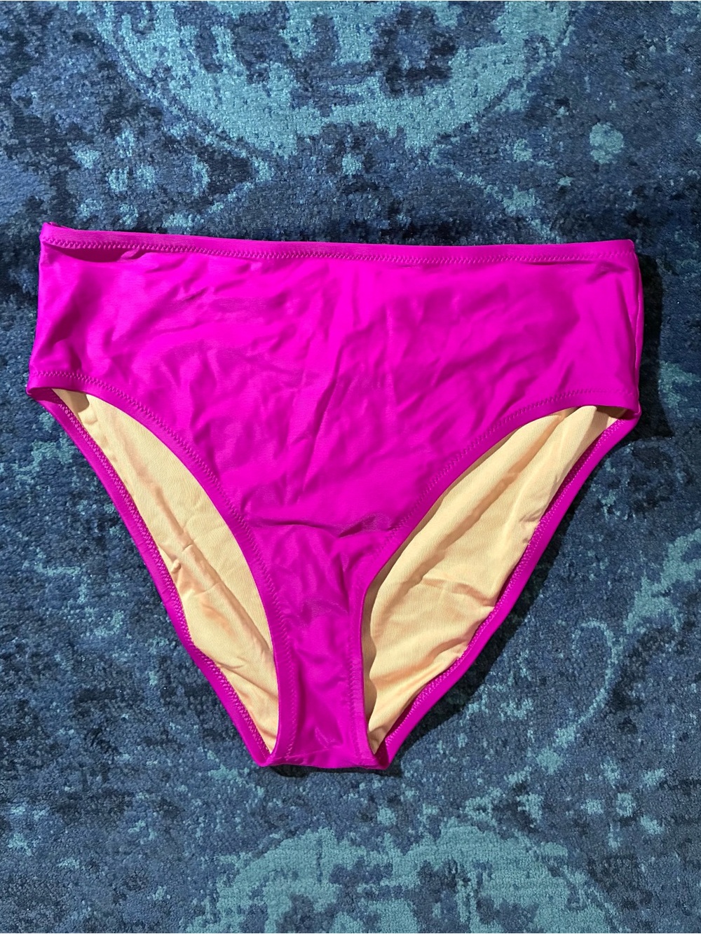 J Crew High-Rise Bikini Bottom, Fuschia, Large - Picture 2 of 8